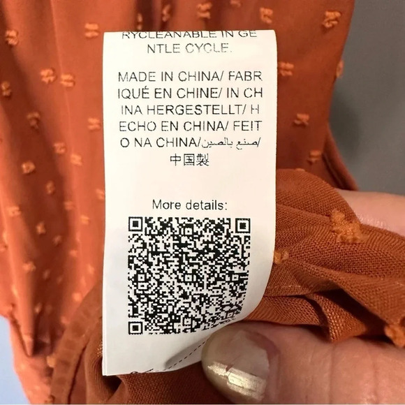 SHEIN Rust colored dress. Size Large. NWOT. - Picture 8 of 8